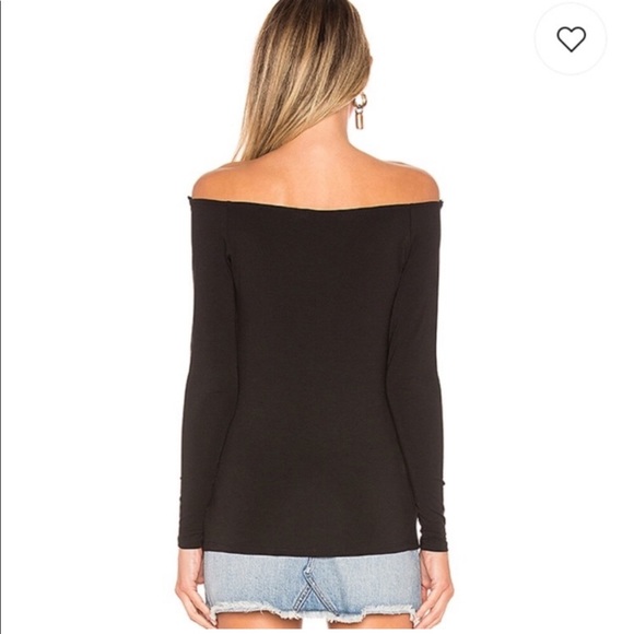 🇺🇸 N: PHILANTHROPY Black off Shoulder HARRIET TOP @1069-71/30 - Picture 2 of 7